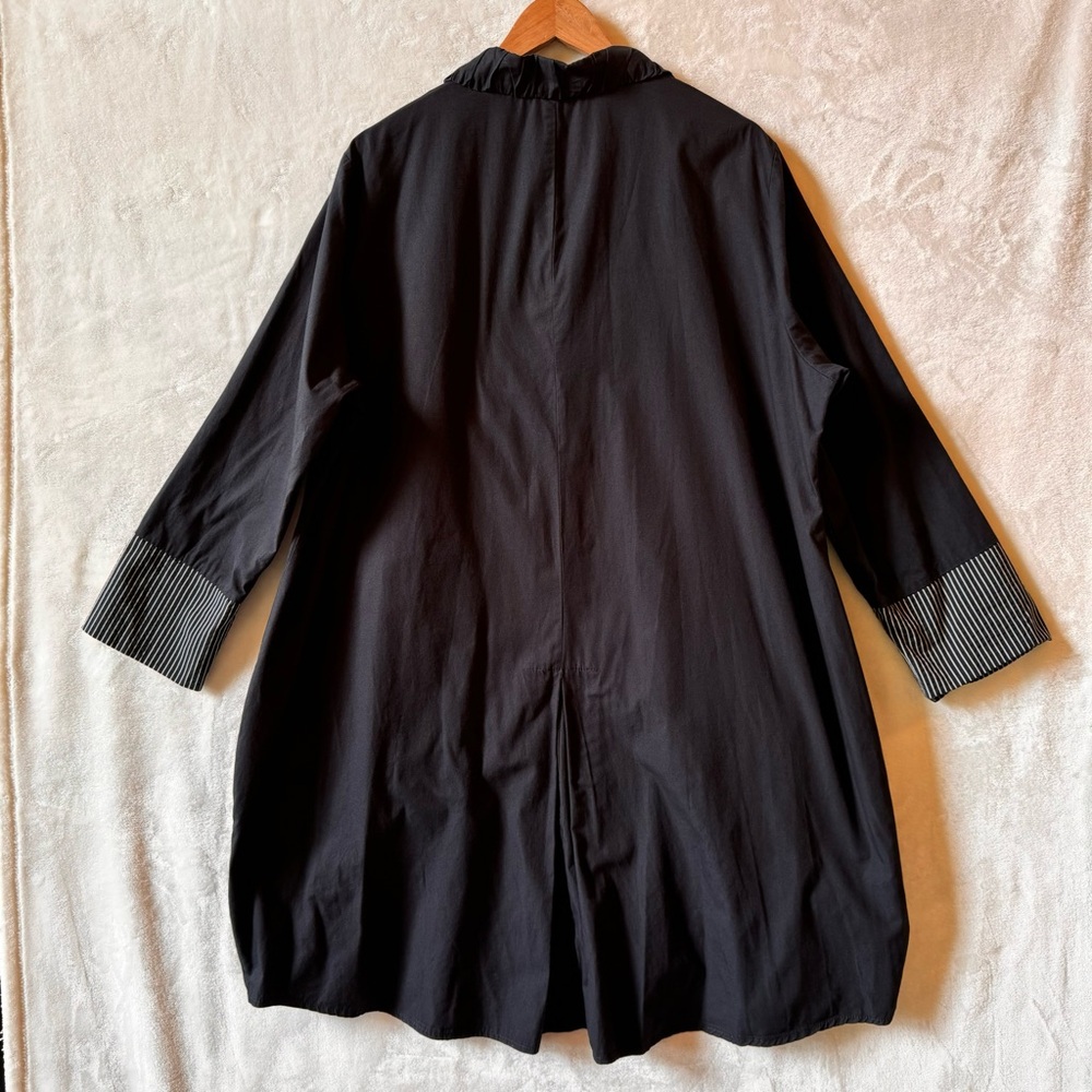 Transparente Drape Oversized Black Jacket With Po… - image 8